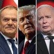 Donald Tusk, Donald Trump i Jarosław Kaczyński