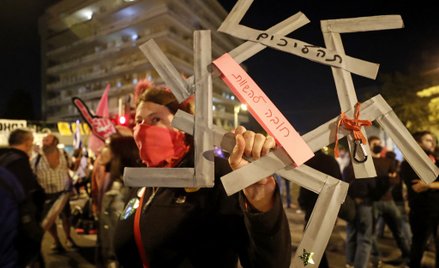 Tysiące Izraelczyków przeciwko Netanjahu przed wyborami