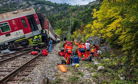 Dwa pociągi ekspresowe zderzyły się czołowo na Słowacji