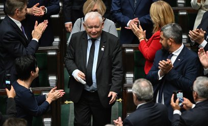 Jarosław Kaczyński w Sejmie