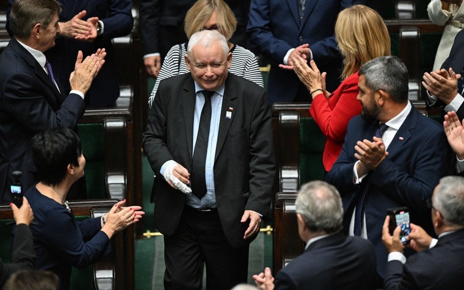 Jarosław Kaczyński w Sejmie