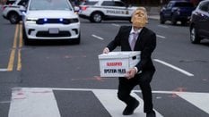 Protest przeciwko Donaldowi Trumpowi przed Białym Domem w Waszyngtonie