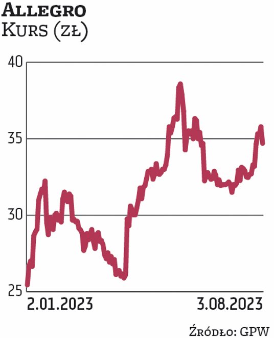 ALLEGRO jest szóstą spółką w WIG20 pod względem udziału w portfelu. Jej akcje stanowią ponad 6 proc.