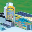 Przekrój reaktora AP1000 firmy Westinghouse