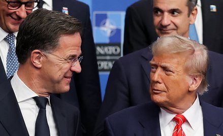 Mark Rutte i Donald Trump