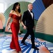 Jeff Bezos i Lauren Sanchez przybywają na oficjalną kolację w Białym Domu