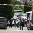 Policja na miejscu strzelaniny w Lautlingen