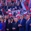 Kierownictwo PiS w Spodku, w czasie konwencji wyborczej Prawa i Sprawiedliwości