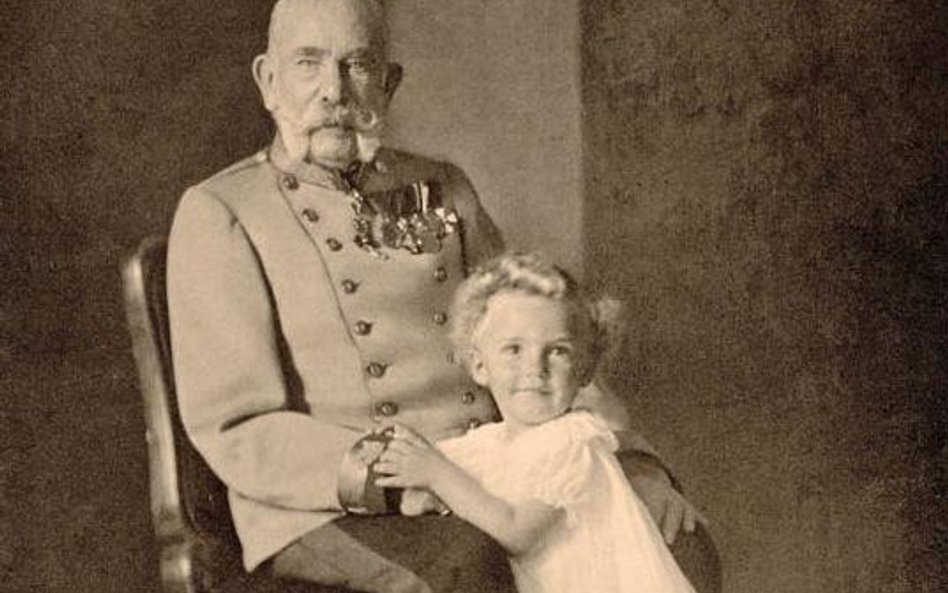 Franz Joseph I i Otto von Habsburg, jego wnuk