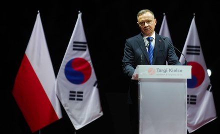 Prezydent Andrzej Duda przemawia na otwarciu XXXI Międzynarodowego Salonu Przemysłu Obronnego w Kiel