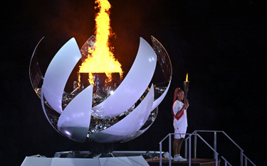 Ceremonia otwarcia igrzysk w Tokio. Radość w oczach, kwiat na szczycie Fudżi