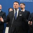 Grzegorz Płaczek (na zdjęciu za plecami Sławomira Mentzena) mówił o tym, czy Konfederacja jest gotow