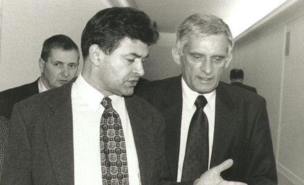 Liderzy Akcji Wyborczej Solidarność: Marian Krzaklewski i Jerzy Buzek
