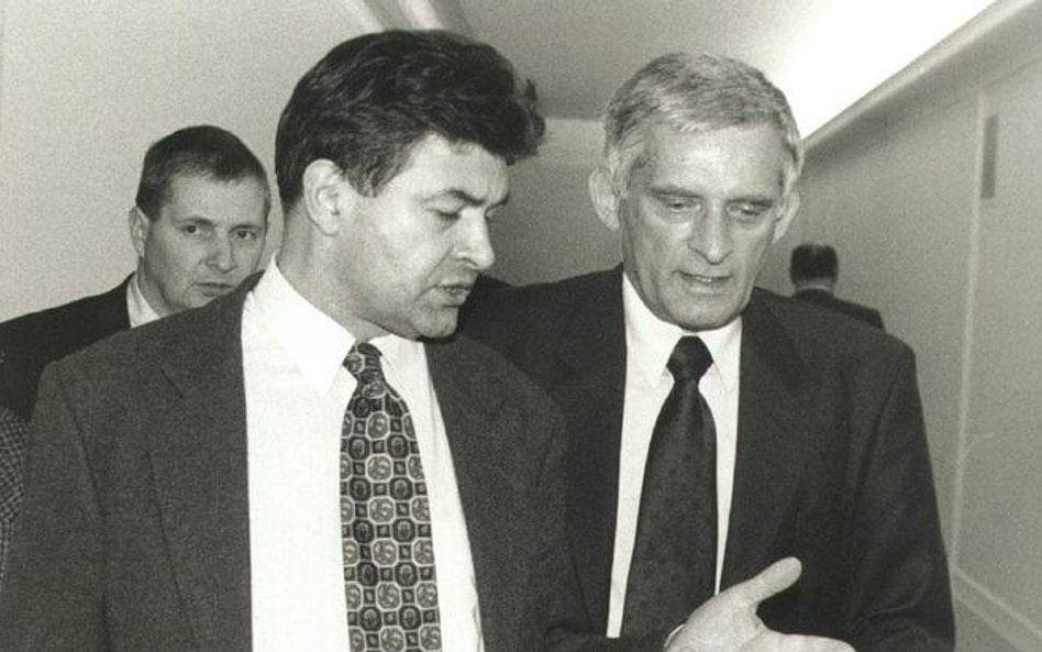 Liderzy Akcji Wyborczej Solidarność: Marian Krzaklewski i Jerzy Buzek