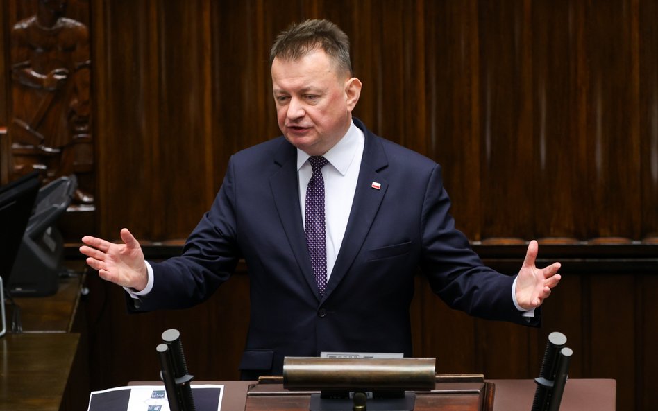 Poseł PiS Mariusz Błaszczak w Sejmie