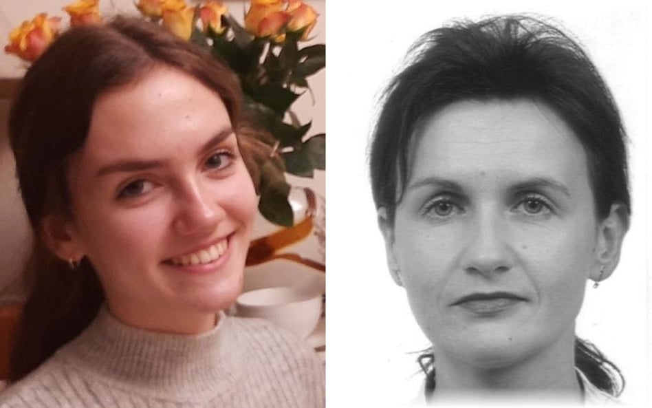 Poszukiwana Aleksandra Wieczorek (z prawej) i jej córka Oliwia Wieczorek (z lewej)