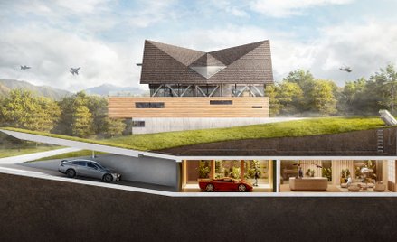 Scorpio House składa się z części nadziemnej i podziemnej.
