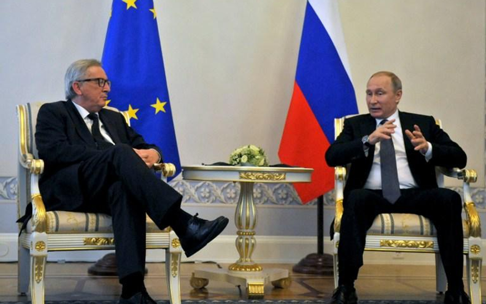 Jean-Claude Juncker i Władimir Putin