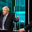Lider torysów Boris Johnson i przewodniczący Partii Pracy Jeremy Corbyn w czasie debaty w telewizji 