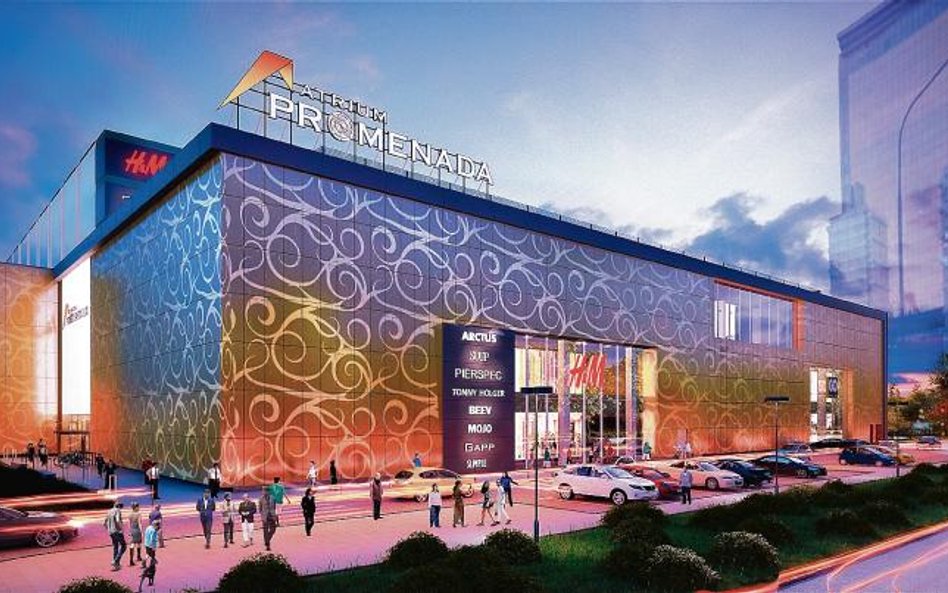 Nowa część warszawskiego centrum handlowego Promenada po rozbudowie.