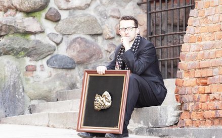 Artur Kaliński z jedną ze swoich ostatnich prac