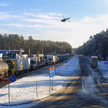 Śmigłowiec Mi-8 w pobliżu granicy białorusko-ukraińskiej