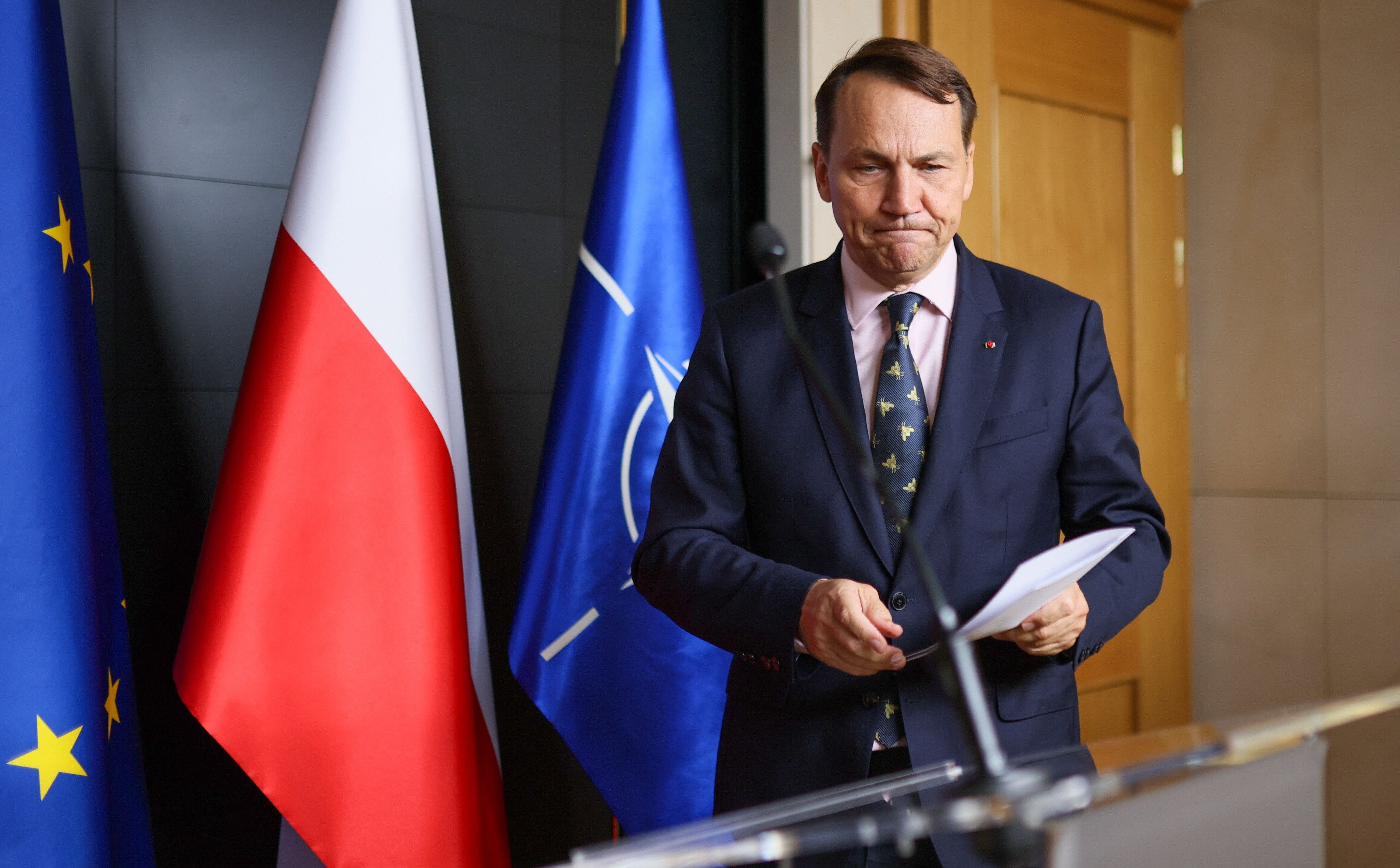 Radosław Sikorski o dronach: Atak na terytorium Polski i NATO