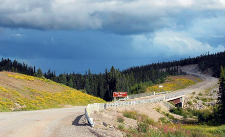 Trans Labrador Highway pomiędzy Muskrat Falls a Goose Bay