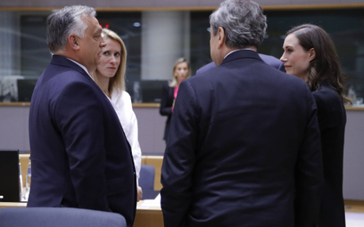 Viktor Orban w czasie szczytu UE