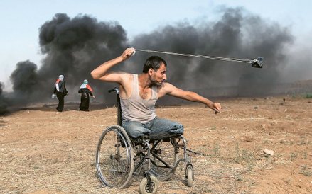 Z procą na Izrael. Palestyńska demonstracja