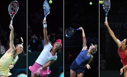 Od lewej: Karolina Woźniacka, Na Li, Maria Szarapowa, Agnieszka Radwańska