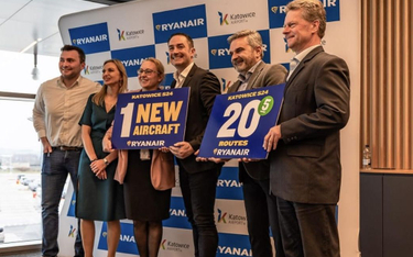 Ryanair uruchamia pięć nowych tras z Katowic. „Rekordowy rozkład”