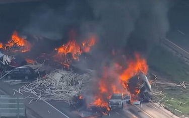 USA: Autostrada w ogniu. Potężny wypadek w Kolorado. Są ofiary