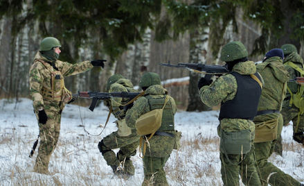 Ćwiczenia poborowych w Rosji