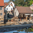 Lądek-Zdrój dwa dni po przejściu przez miasto fali powodziowej, 17 września 2024 r.