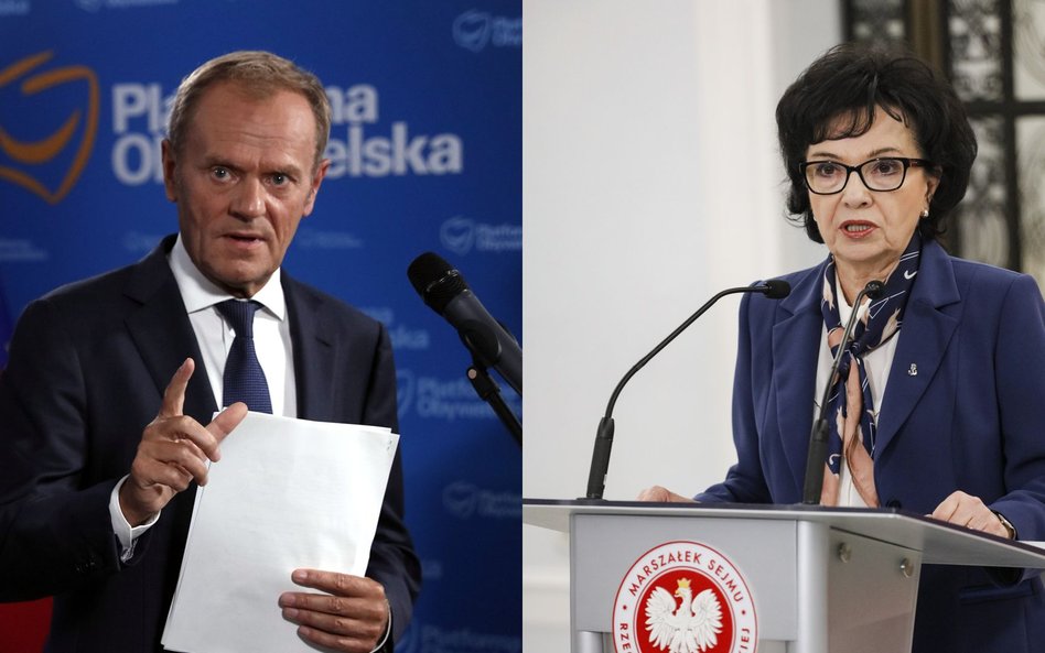 Donald Tusk, Elżbieta Witek