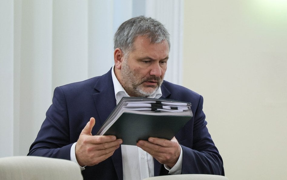 Minister sprawiedliwości Waldemar Żurek na posiedzeniu rządu