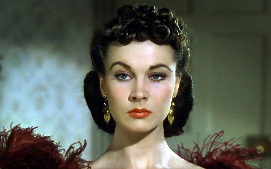 Vivien Leigh jako Scarlett O'Hara w filmie "Przeminęło z wiatrem"