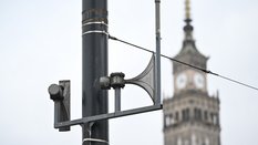 Syrena alarmowa w centrum Warszawy