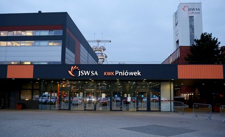 Wejście na teren kopalnii Jastrzębskiej Spółki Węglowej Pniówek w Pawłowicach