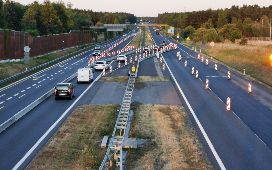 Autostrada A4 stanie w korkach