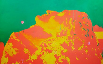 Michał Zawada, Siegfriedskopf, 2015, olej / płótno