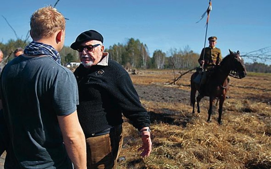 Jerzy Hoffman na planie filmu