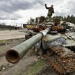 Zniszczony rosyjski czołg w obwodzie kijowskim