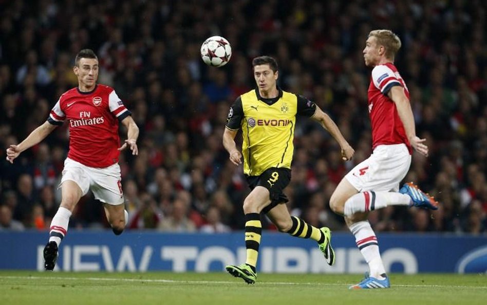 Robert Lewandowski strzelił siedem z ostatnich 10 goli Borussii w Lidze Mistrzów