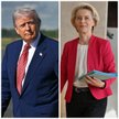 Prezydent USA Donald Trump rozmawiał w sprawie ceł z Ursulą von der Leyen, szefową Komisji Europejsk