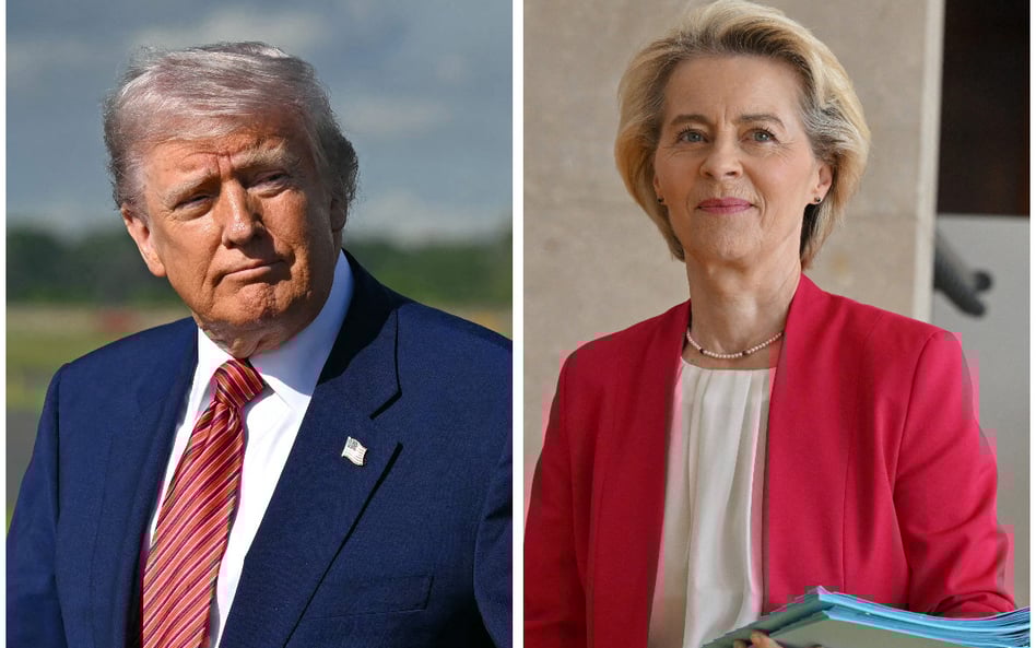 Prezydent USA Donald Trump rozmawiał w sprawie ceł z Ursulą von der Leyen, szefową Komisji Europejsk