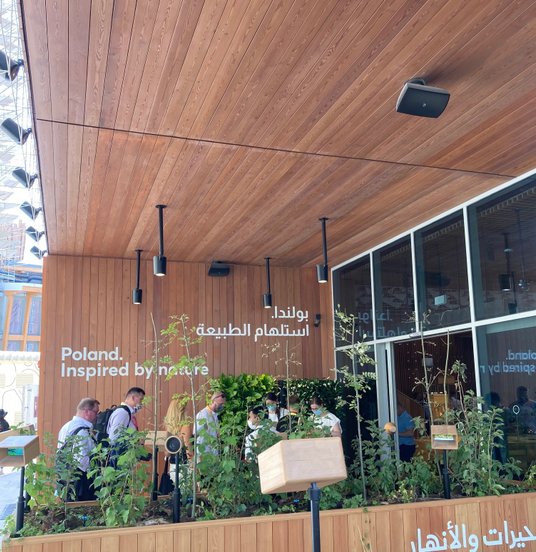 Pierwszą kolejkę do polskiego pawilonu na EXPO 2020 w Dubaju uformowali polscy dziennikarze.