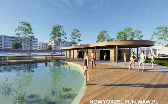 Wizualizacja rewitalizacji toru kolarskiego Orzeł