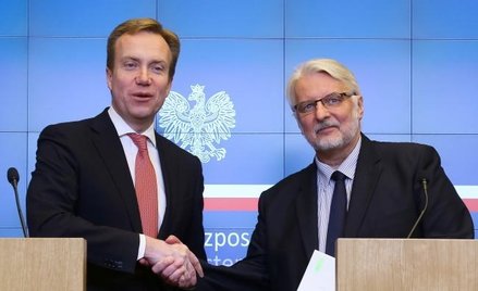 Szefowie MSZ Norwegii i Polski, Borge Brende i Witold Waszczykowski